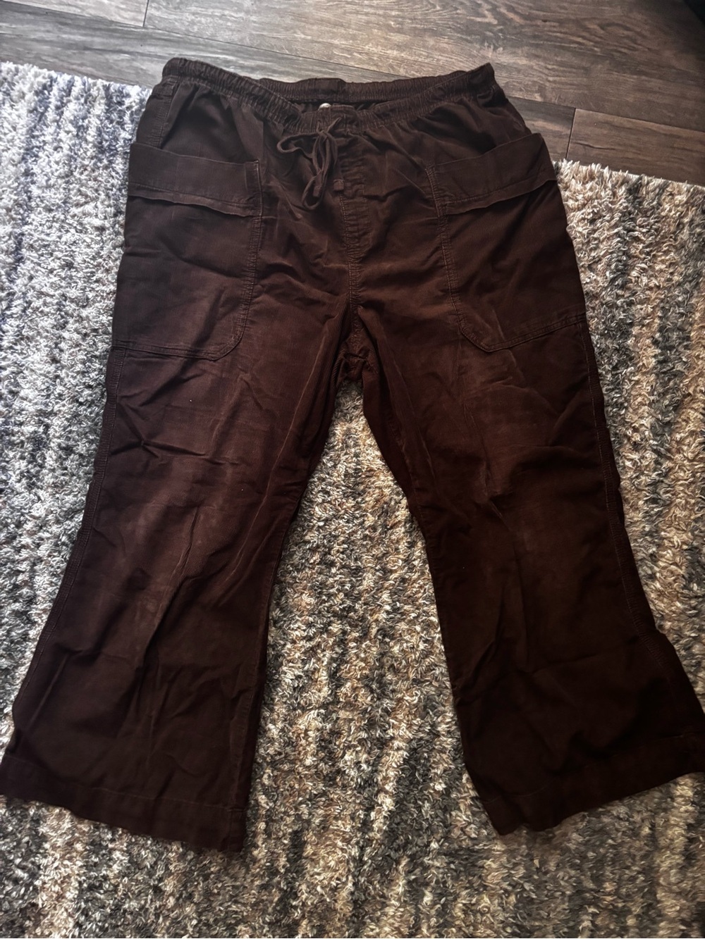 Kimchi Blue Corduroy Wide Leg Pants in Brown